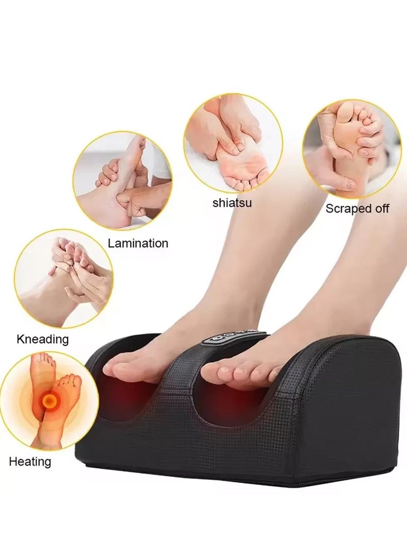 Electric Foot Massager with Heating Function, Foot and Calf Massager with Massage Roller Relaxes Leg Muscles Improves Blood Circulation Deep Tissue Massager for Foot Gift for Mom Dad and Friends - Image 3